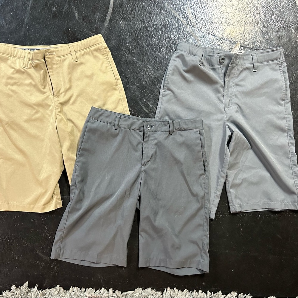 Under Armour Kids Golf Shorts (Big Kids) Boys 3 pack youth Large